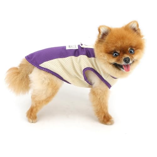PAIDEFUL Breathable Mesh T-Shirt for Small Dogs Summer Doggie Cool Vest Soft Lightweight Puppy Tee Shirts Sleeveless Pet T...