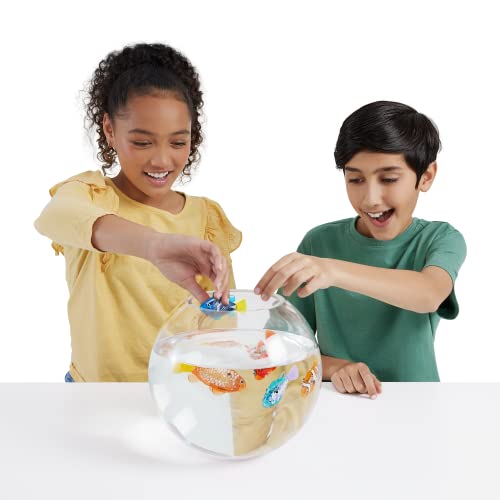 Robo Alive Robo Fish Robotic Swimming Fish (Teal + Orange) by ZURU Water Activated, Changes Color, Comes with Batteries, A...