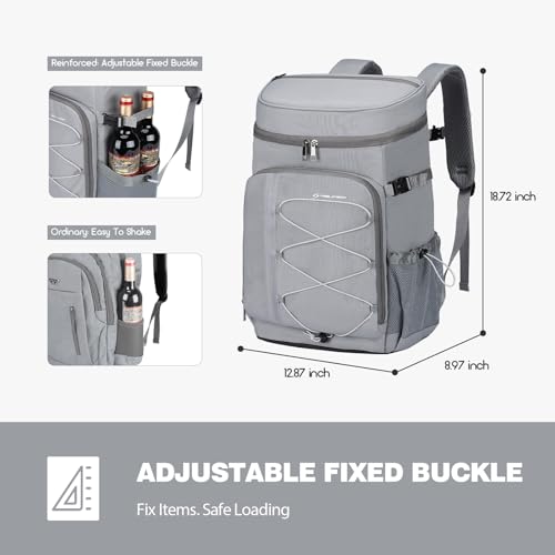 Maelstrom Cooler Backpack - 35/50 Can Insulated Soft Cooler Lunch Bag for Camping, Beach, Hiking & Shopping
