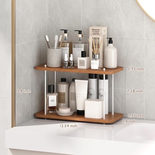UJQSUN Bathroom Counter Organizer,Bathroom Shelf Organizers & Sink Organizer,Vanity Organizers,Storage Skincare,Makeup,Per...