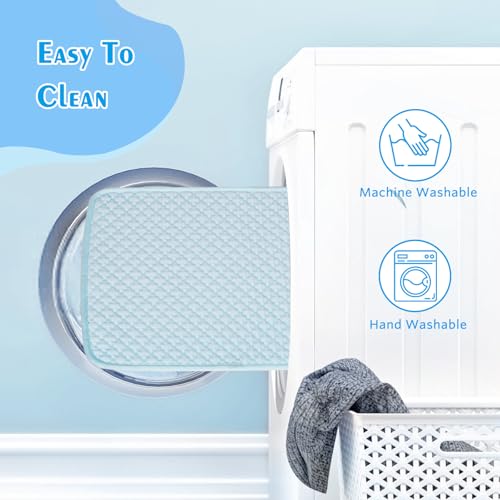 Koquena Dog Cooling Mat, Comfortable Pet Cooling Pad for Dogs Cats, Q-Max>0.4 Washable Cool Fiber Portable for Indoor Outd...