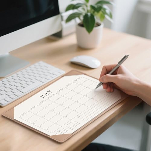 Jotsome Desk Calendar 2026-2027 with Desktop Mat, Desk Pad Calendar From Now to June 2027 14x10.5 inch, Desk Blotter Calen...