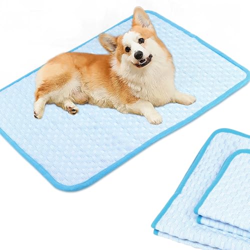 Fhodigogo Cooling Mat Pad for Dogs Cats Ice Silk Cooling Bed for Dogs Ice Bed for Cats Pet Mats for Cats Bed Dog Pad Pupy ...
