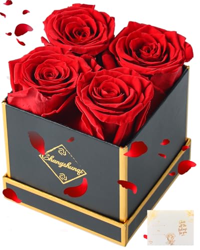 Changshunqi Forever Flowers, Preserved Roses in a Box, Eternal Rose Flowers for Delivery, Forever Preserved Roses Gifts fo...