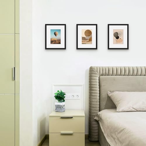 Picrit 8x10 Picture Frame Set of 12, Display 5x7 with Mat or 8x10 without Mat, Photo Frames for Wall Mounting or Table Top...