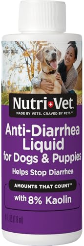 Nutri-Vet Anti-Diarrhea Liquid for Dogs and Puppies, Puppy Supplements for Digestive Health, Dog Essentials for Gut Suppor...