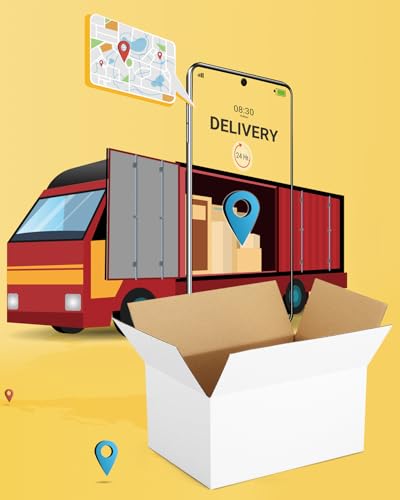 Poever 40-Pack-Small-Shipping-Boxes-9x6x4, Corrugated-Cardboard-Boxes-for-Packaging-Small-Business, White-Boxes-Mailers