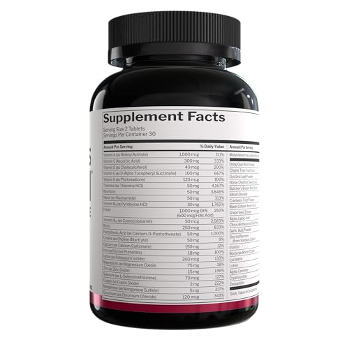 Rule 1 Proteins Women's Multi - Women's Daily Vitamins, Essential Minerals, Superfoods, and Botanical Extracts for Active ...