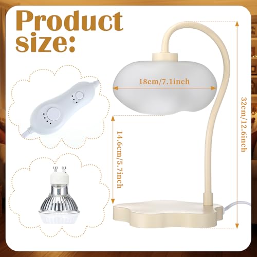 Glooglitter Cloud Candle Warmer Lamp with Timer Dimmer Mother's Day Cute Warming Lamp Adjustable Wax Melt Light Bedside Ta...