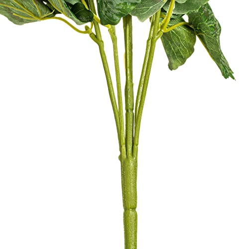 Vickerman Everyday Artificial Pink Geranium Bush 19.5" Long - Premium Faux Floral Decor for Wedding or Everyday Arrangemen...