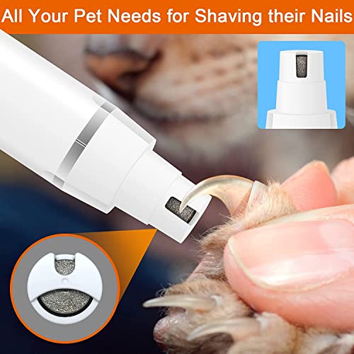 Veeconn Dog Clippers Grooming Kit Hair Clipper-Low Noise Paw Trimmer- Rechargeable - Cordless Quiet Nail Grinder Shaver fo...