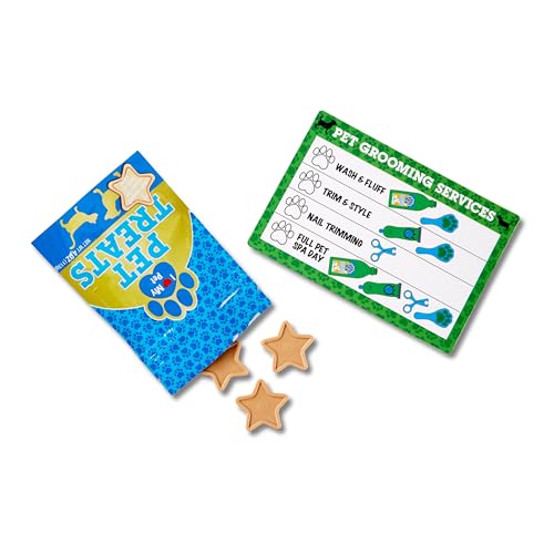 Melissa & Doug Feeding and Grooming Pet Care Play Set Pretend Play Vet Toy Veterinarian Kit for Kids