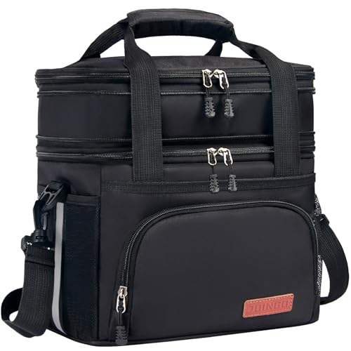 JOINGO Tactical Lunch Box for Men & Women – Expandable 16L Double Deck Insulated Cooler Bag for Work, Construction & 12-Ho...