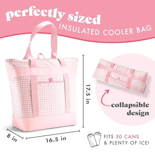 Fit & Fresh Insulated Grocery Tote Bag – Large Reusable Thermal Cooler Bag for Shopping, Food Delivery & Catering – Premiu...