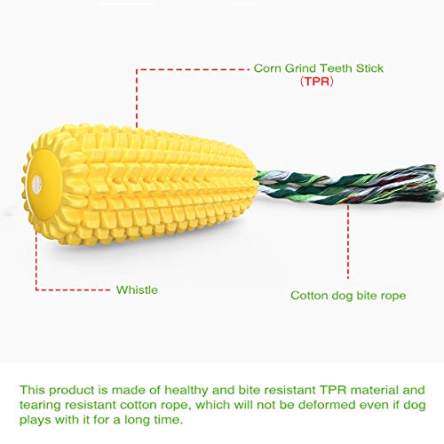 Carllg Dog Chew Toys for Aggressive Chewers, Indestructible Tough Durable Squeaky Interactive Dog Toys, Puppy Teeth Chew C...