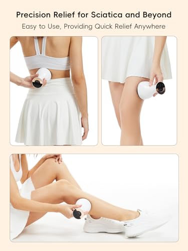 Kitusi Sciatica Pain Relief Devices – Deep Tissue Massager with Multi-Mode Technology, Heat & Light, Targeted Relief for S...