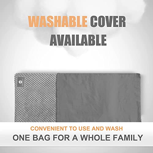 UNCN Wide Microwave Heating Pad with Washable Cover 9.5 x 16in Microwavable Hot Pad for Neck Shoulder, Cramps, Back Cordle...