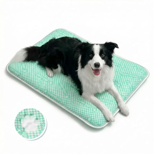 furrybaby Dog Cooling Mat Dog Bed mat, Extra-Thick Dog Crate Pad, Cat Bed, Washable Pet-Safe Magic Cooling Pad for Dogs Ca...