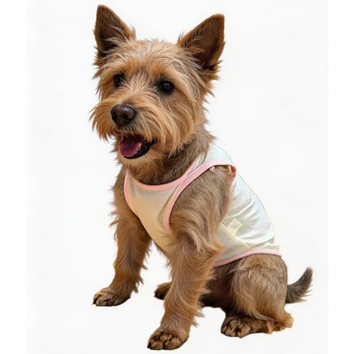 2Pcs Cooling Shirts for Small Dogs, Sleeveless Dog Vest, Lightweight Breathable Dog Summer Tank Top Sun Protection Shirts ...