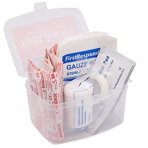 DMI 76-Piece First-Aid Kit, Portable All-Purpose Use for Minor Cuts and Scrapes, Durable Water-Resistant Case, Convenient ...
