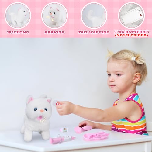 Doctor Kit for Girls -Vet Play Sets for Kids, Pretend Play Doctor Set with Pet Cage and Kitten Toy, Doctor Play Gift for K...