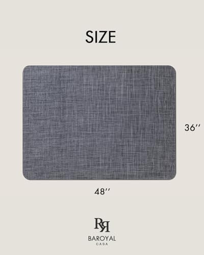 Baroyal Office Chair Mat for Hardwood Floor Under Desk Computer Rolling Chair Mat for Wood/Tile Floor Non-Slip Heavy Duty ...