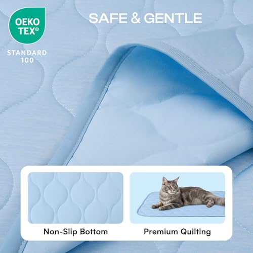 Luciphia Waterproof Cooling Mat for Dogs Couch Cover Q-MAX>0.5, Leakproof Pet Pad Non-Slip Throw Blanket for Cat Puppy Cra...