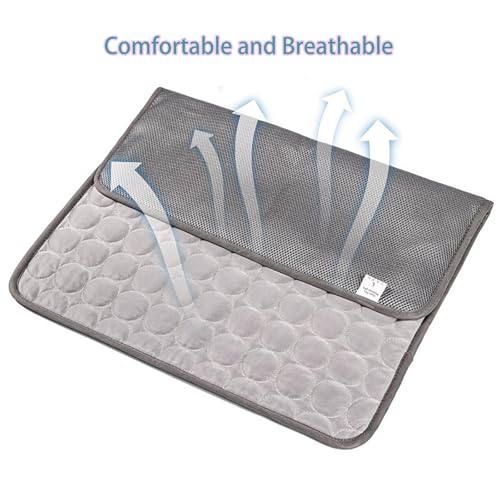 Nonshio Dog Cooling Mat, Washable Portable Pet Cooling Pad for Dogs Cats, Indoor Outdoor Sleeping Mat - Keep Cool for Pets...
