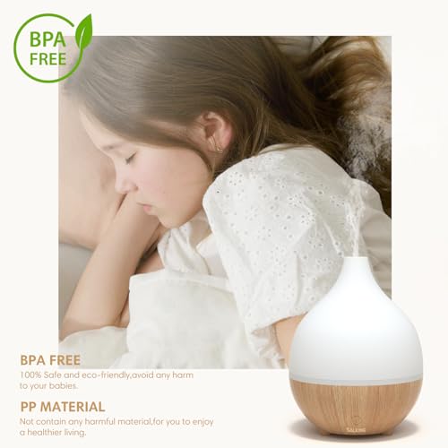 SALKING Essential Oil Diffuser (Set of 2), 100ml Small Aromatherapy Diffuser with Auto Shut-Off, Ultrasonic Diffusers for ...