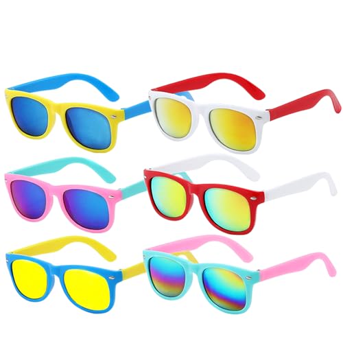 GoodUping 6 Pack Kids Sunglasses Bulk with UV Protection, Kids sunglasses Party Favors for Boys and Girls Ages 3-6, Essent...