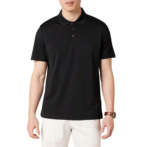 Amazon Essentials Men's Moisture Wicking Golf Polo Shirt, Short Sleeve, Slim-Fit, Quick-Dry