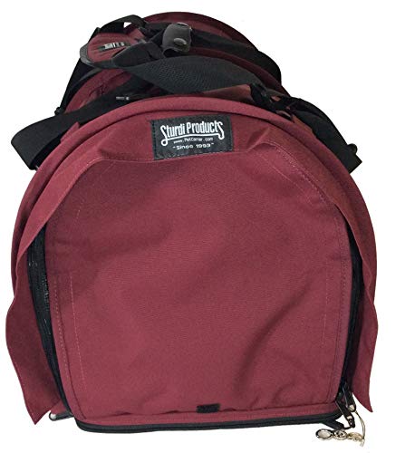 SturdiBag XL Pet Travel Carrier: Flexible Height for Cat and Dog Soft Sided with Safety Clips and Seatbelt Straps | Bordea...