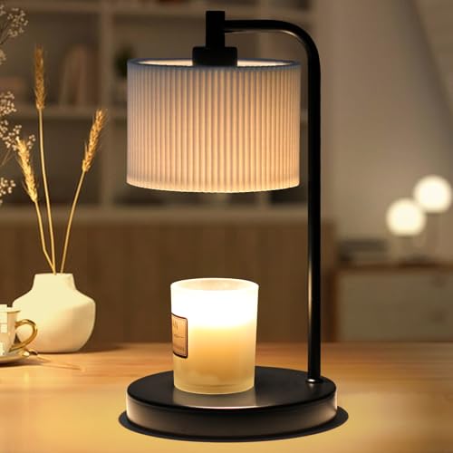 NITOWOLF Candle Warmer Lamp with Timer, Dimmable Candle Wax Warmer Electric Candle Lamp for Scented Candles with Bulbs, Ch...