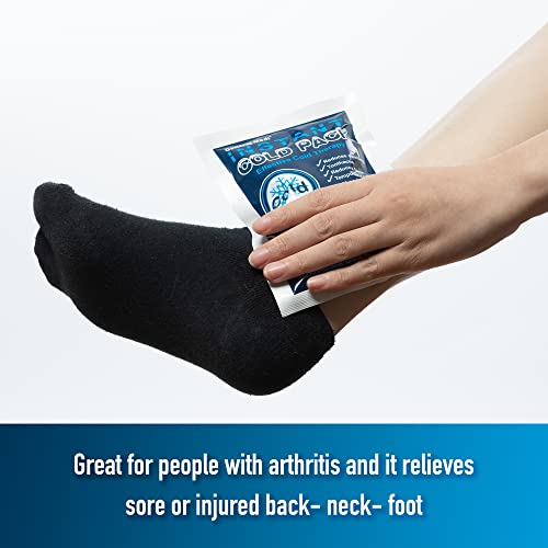 General Medi Instant Ice Cold Pack (4”x 5.5”) – 25 Packs Disposable Cold Therapy Ice Packs for Pain Relief, Swelling, Infl...