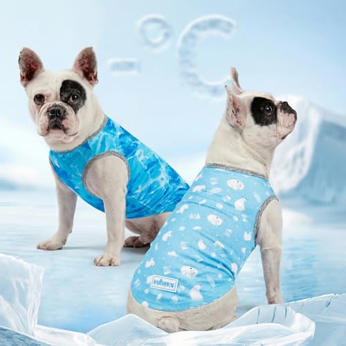 KYEESE 2Pack Dog Cooling Shirt, Breathable Dog Shirt for Small Dogs, Sun Protection Dogs Cooling Vest Tank Top, Lightweigh...