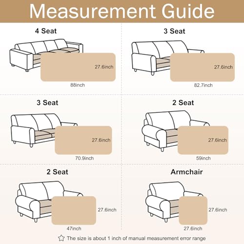 hyha Couch Covers for Dogs Washable, Non Slip Plush Dog Sofa Protectors, Fuzzy Pet Couch Covers for 3 Cushion Sofa Pet Fri...