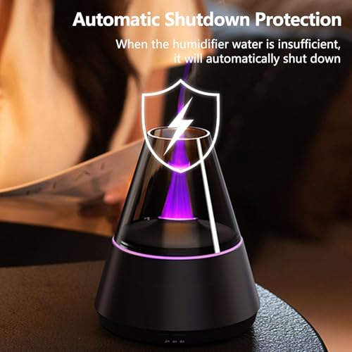 Flame Essential Oil Diffuser, Upgrade 7 Colour Lights Aromatherapy Diffuser, Oil Diffuser, Air Humidifier, Aroma Diffusers...