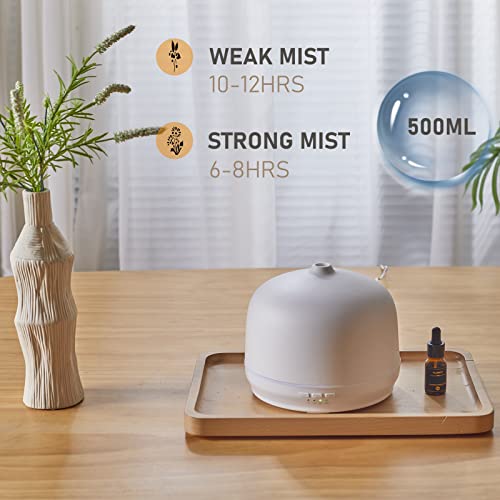 Kakoda Ceramic Essential Oil Diffusers for Home Large Room, Aromatherapy Scent Air Diffuser Ultrasonic Aroma Defusers 500m...