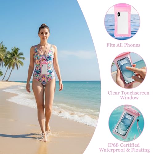Cyrelwing 3PCS Iridescent Beach Tote Bag for Women Large Waterproof Beach Tote Bag for Swim Pool Summer Travel Vacation
