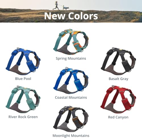Ruffwear, Front Range Dog Harness, Reflective Soft Padded Everyday Harness with Dual Leash Clips, Adjustable and Lightweig...