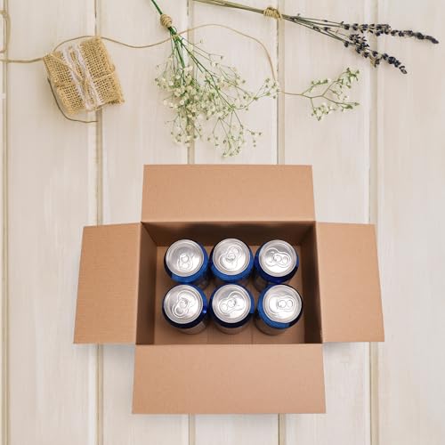 10x7x5 Shipping Boxes Set of 40, Brown Kraft Corrugated Cardboard Boxes Mailers for Packaging, Big Moving Box(25.4x17.8x1...