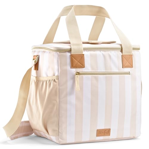 Fit & Fresh, 24-Can Soft Cooler Bag Insulated Leak-Resistant, Portable Soft Cooler, Large Cooler, Soft Sided Cooler Bag, T...