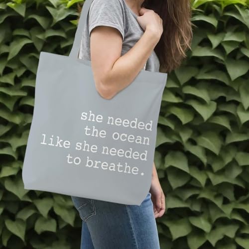 Likjad Regular Canvas Bag, Summer Beach Tote Bag for women,Reusable Grocery Shopping Bags
