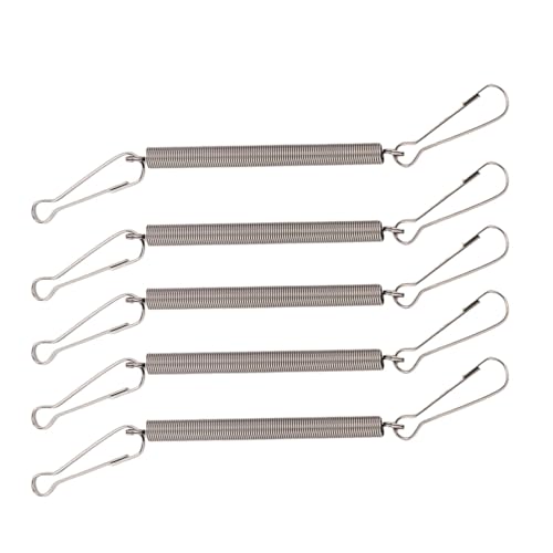 BANYUP 3.1in Spring with Clips Metal Springs 2 Clips Cage Accessories for Small Animal Hamster Guinea Pigs Water Dispenser...