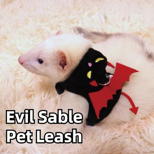 Ferret Harness and Leash, Adjustable Walking Vest for Guinea Pig, Kitten, Puppy, Bunny and Other Small Animals, Soft and B...