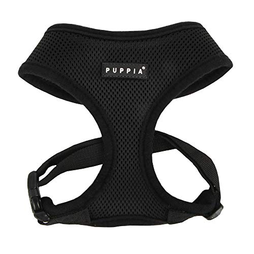Puppia Soft Dog Harness No Choke Over-The-Head Triple Layered Breathable Mesh Adjustable Chest Belt and Quick-Release Buck...