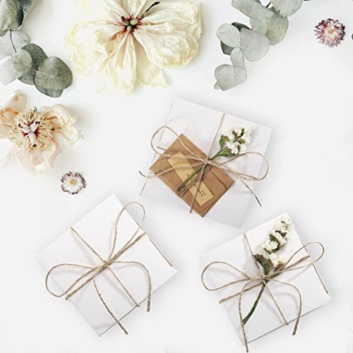 Frantis 5x5x5 White Gift Boxes 20 Pack, Small Cube Present Boxes with Lids for Birthday, Wedding, Christmas, Cupcake, Brid...