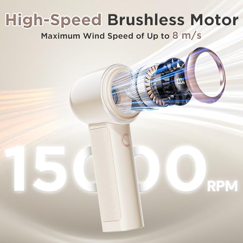 Portable Handheld Personal Cool Fan for Travel - 4000mAh Rechargeable Battery Powerful Mini Fan for Personal,Women,Men,150...