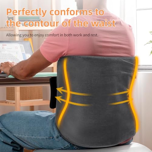 Heating Pad for Back Pain Relief – Extra-Large 15.7" x 50" Heating Pad, 6 Temperature Settings, 4 Timer Modes, Machine Was...