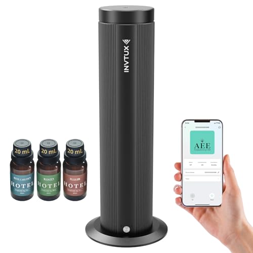 Waterless Essential Oil Diffuser Corded Diffuser with Hotel Collection Diffuser Oil, Scent Diffuser Starter Kit Cold Air D...